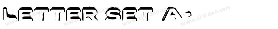 Letter Set A字体转换
